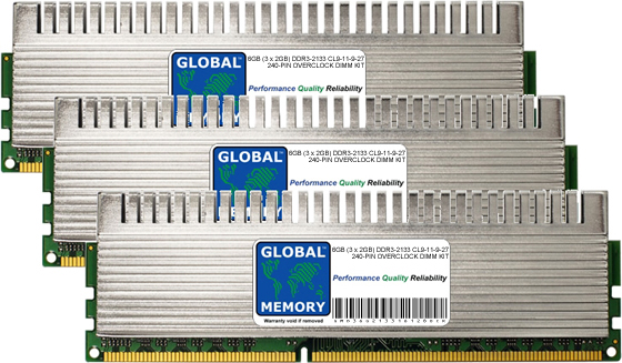 6GB (3 x 2GB) DDR3 2133MHz PC3-17000 240-PIN OVERCLOCK DIMM MEMORY RAM KIT FOR HEWLETT-PACKARD DESKTOPS